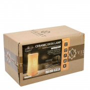 18-014 Светильник декоративный, настольный, "Прикроватный", керамический, Е14 25Вт, 220В, размер: 11.2*11.2*20.3 см.