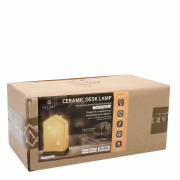 18-103 Светильник декоративный, настольный, "Дом" вертикальный, керамический, Е14 25Вт, 220В, размер: 12.8*10.2*23 см.