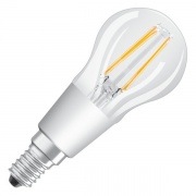 Лампа филаментная светодиодная шарик Osram LED P Retrofit CLAS 40 DIM 4.5W/827 CL 470lm E14 Filament