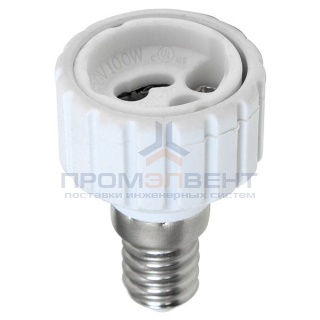 Патрон-переходник LH70 220V с GU10 на E14 для лампы GU10 35x50мм