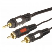 Шнур 3.5 Stereo Plug-2RCA Plug 3М GOLD